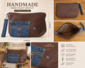 Handmade Denim Patchwork Mini Tote – Upcycled Jean Bag (One of a Kind)