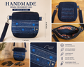 Handmade Denim Pocket Tote – Upcycled Jean Bag with Front Pocket (One of a Kind)
