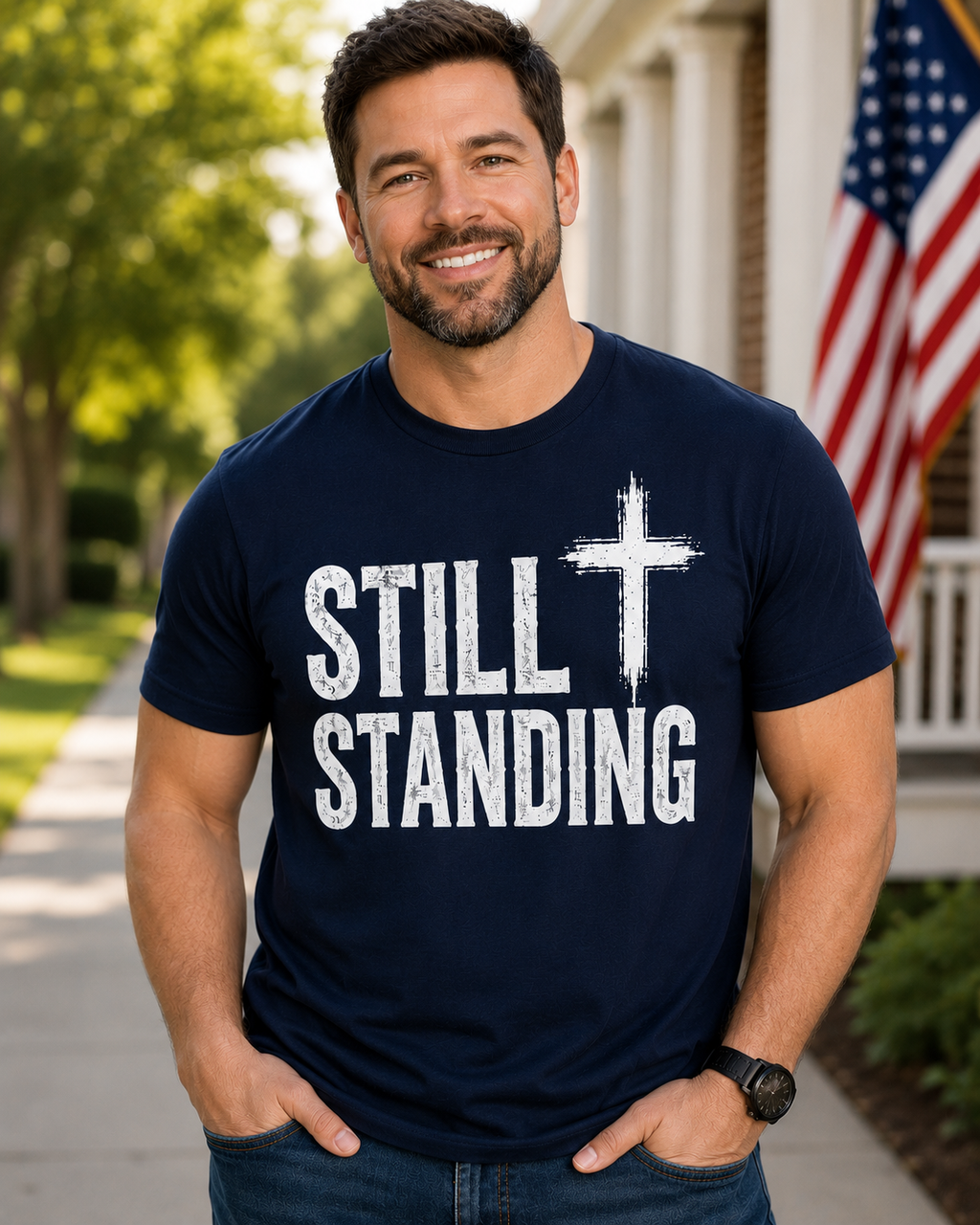 Still Standing Bundle Pack | Christian T-Shirt & Coffee Mug Gift Set