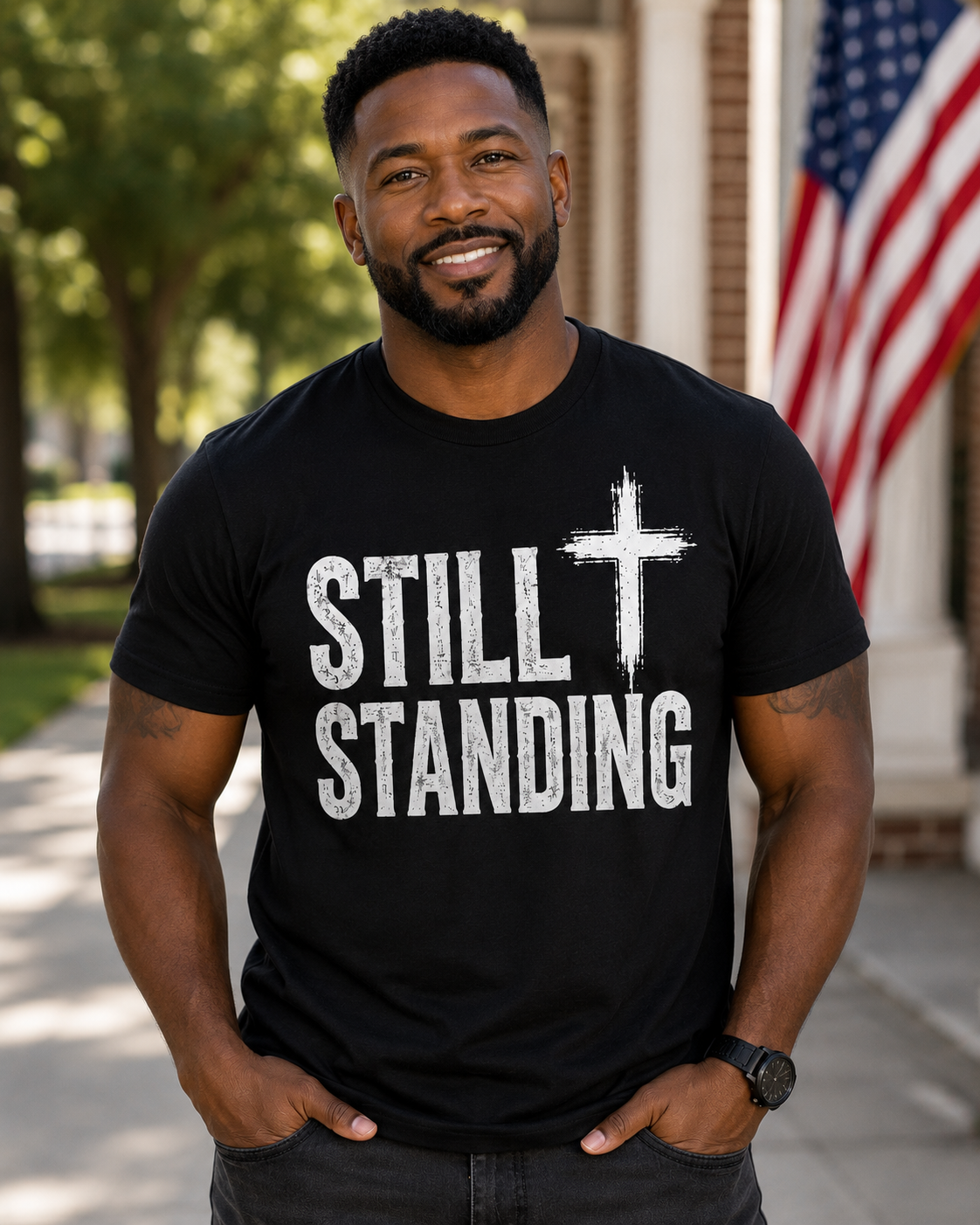 Still Standing Bundle Pack | Christian T-Shirt & Coffee Mug Gift Set