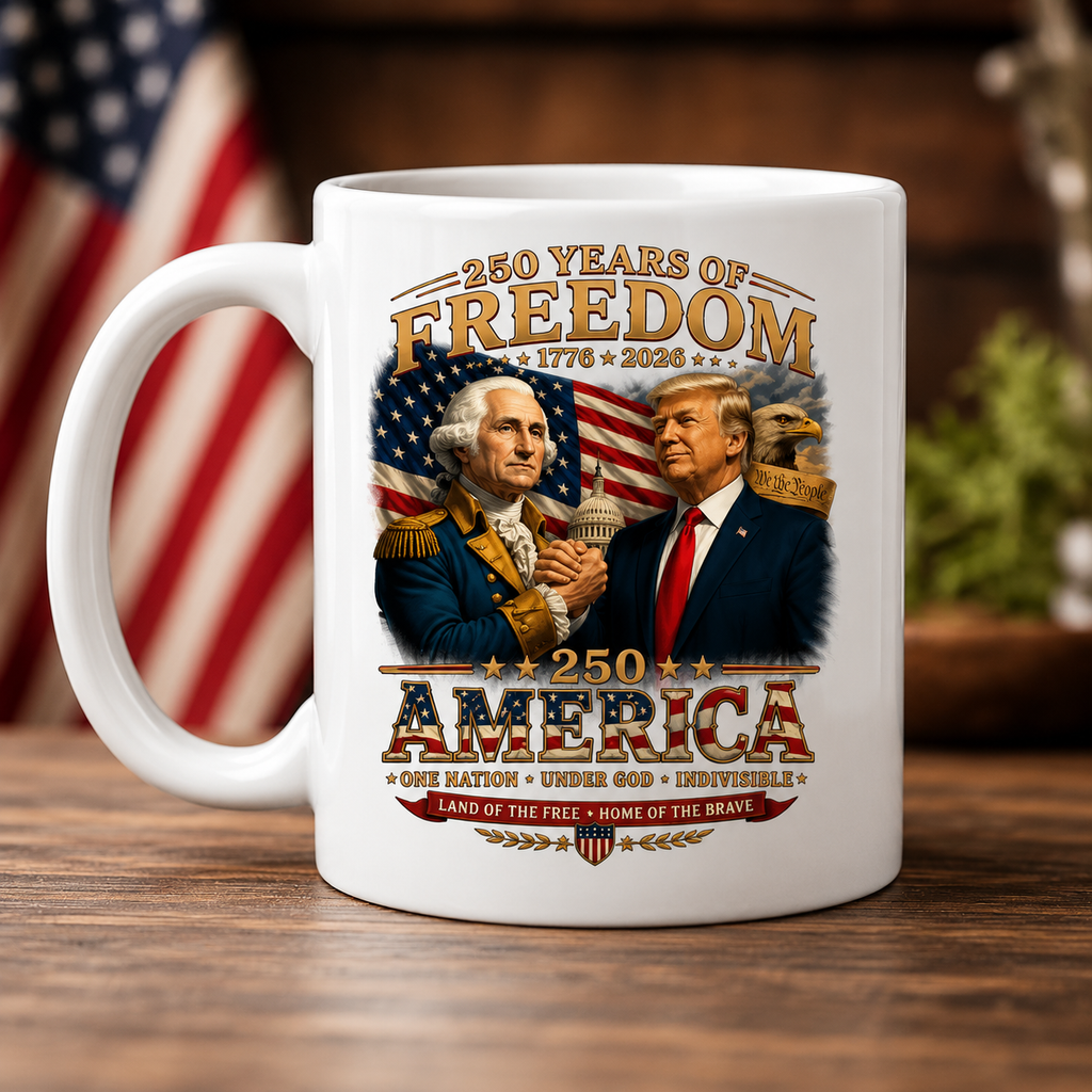 250 Years of Freedom Bundle Pack | Patriotic T-Shirt & Coffee Mug Set