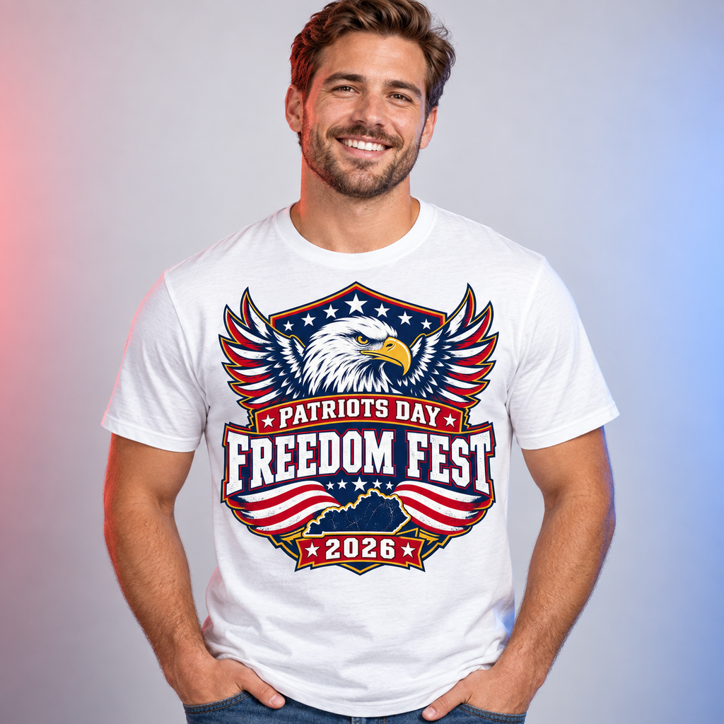 Patriots Day Freedom Fest 2026 Commemorative T-Shirt