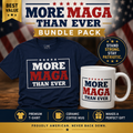 More MAGA Than Ever Bundle Pack | Patriotic T-Shirt & Coffee Mug Gift Set