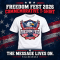 Patriots Day Freedom Fest 2026 Commemorative T-Shirt
