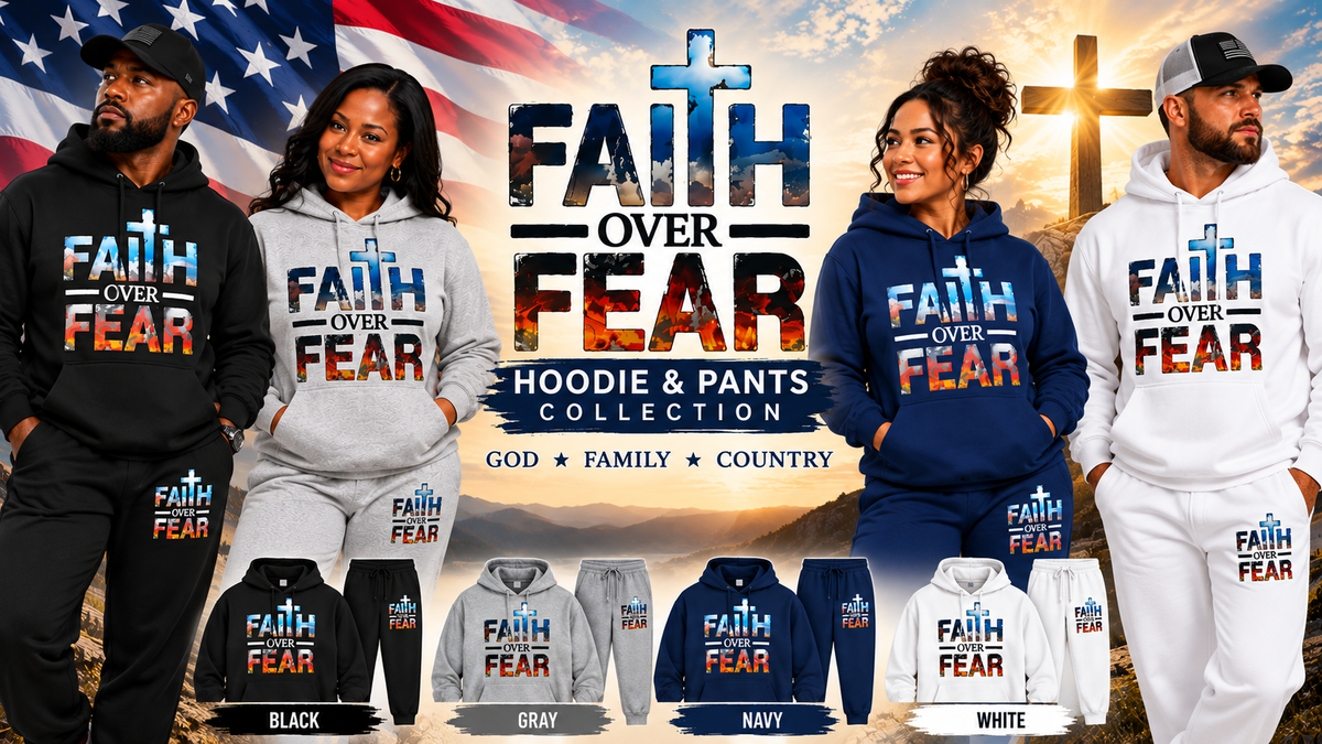 Faith Over Fear Hoodie & Pants Set