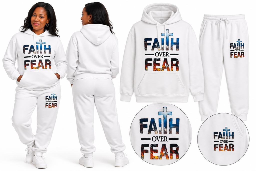 Faith Over Fear Hoodie & Pants Set