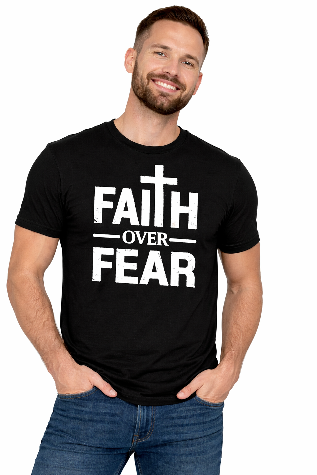 Faith Over Fear Shirt | Bold Christian Statement Tee