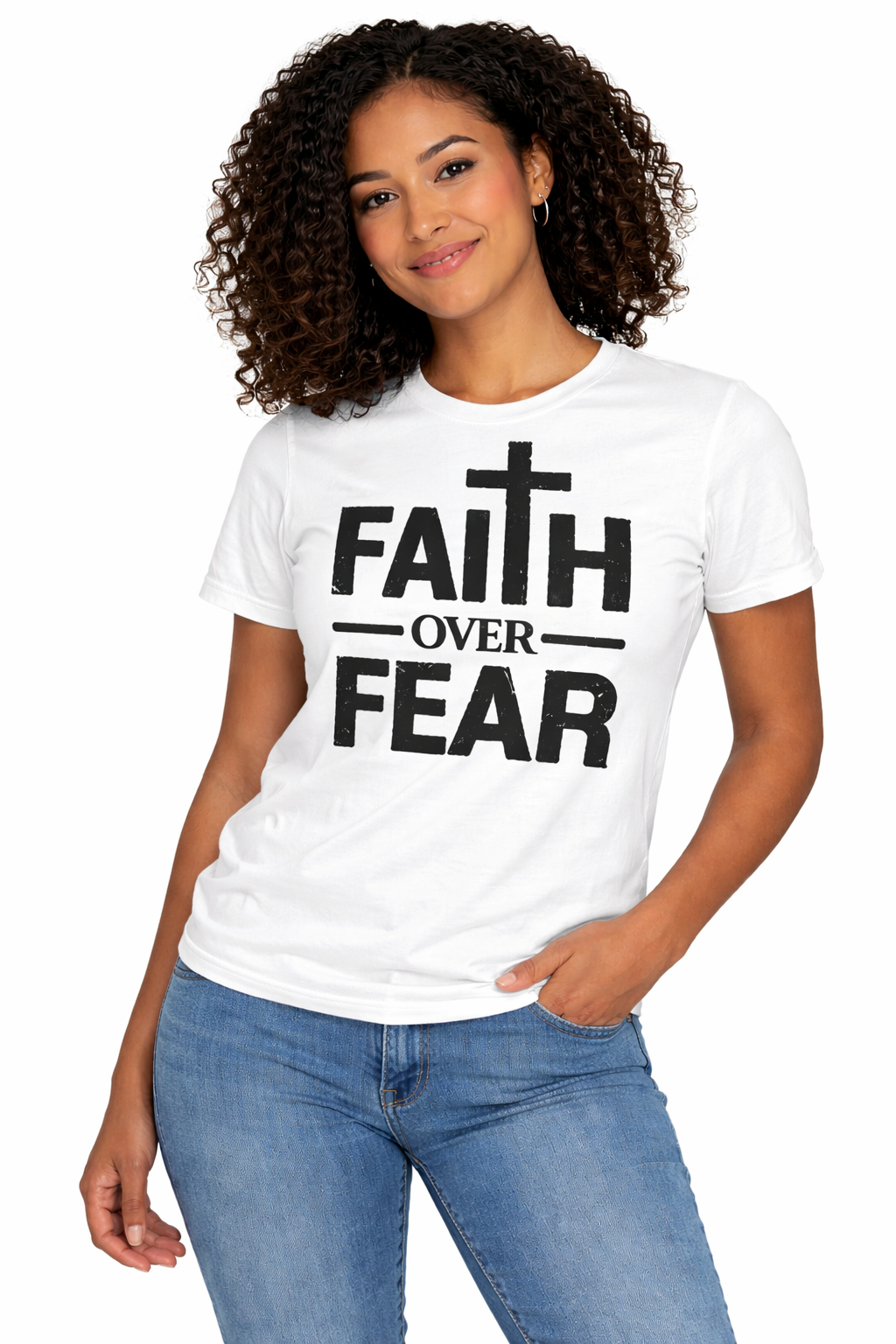 Faith Over Fear Shirt | Bold Christian Statement Tee