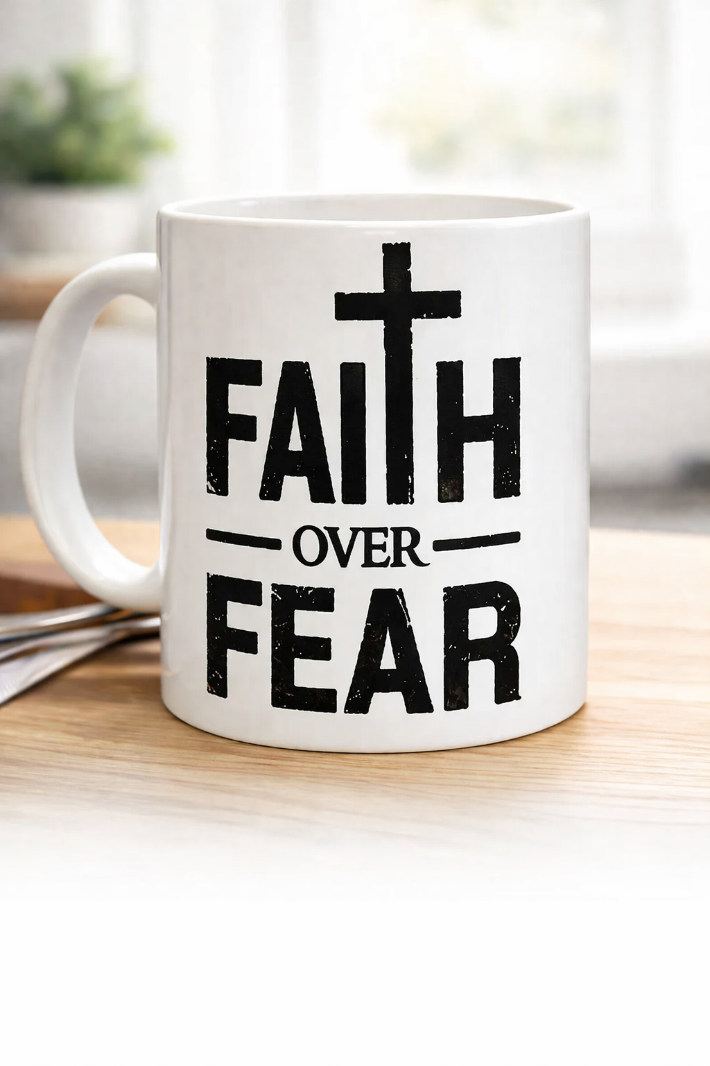 Faith Over Fear Coffee Mug