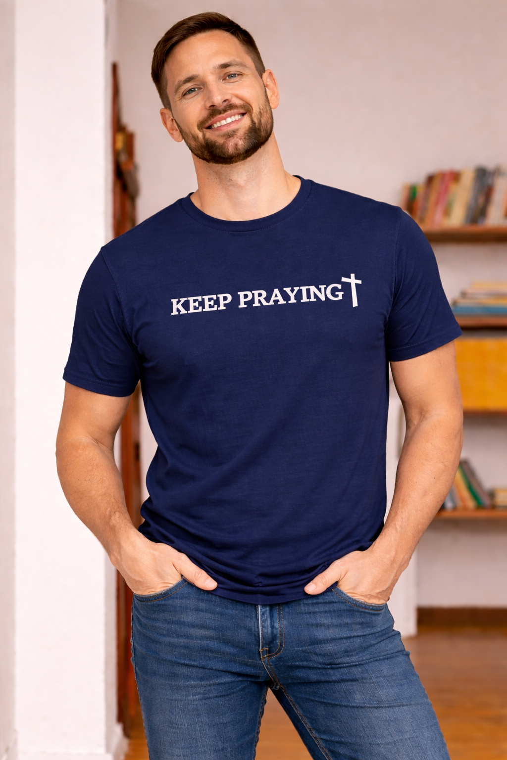 Keep Praying Cross T-Shirt | Faith Over Fear Apparel