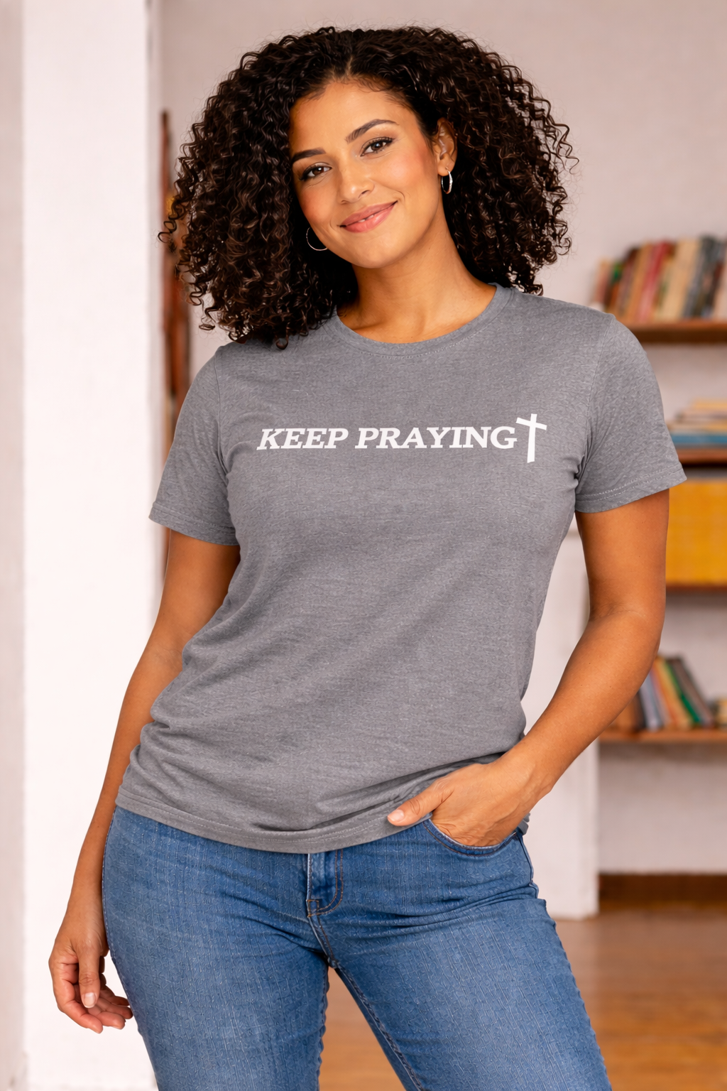 Keep Praying Cross T-Shirt | Faith Over Fear Apparel